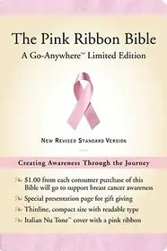 Pink Ribbon Bible-NRSV-Go-Anywhere byMetzger, Tracie; Azonnali szállítás