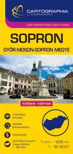 Sopron Várostérkép1:12 500 Ne maradj le