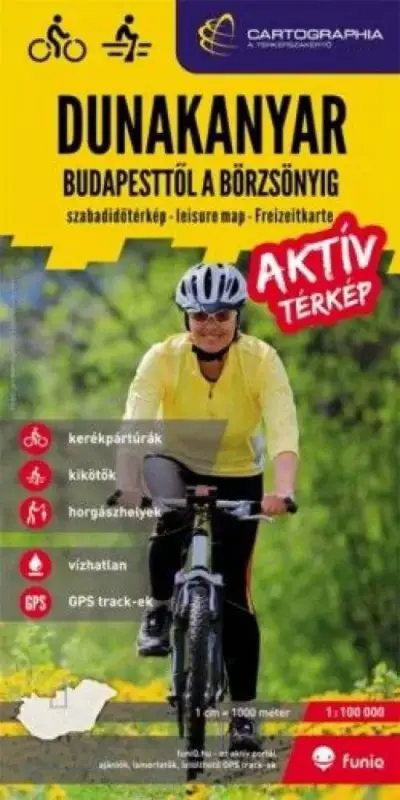 Kihagyhatatlan ajánlat Dunakanyar, Budapesttől a Börzsönyig aktív térkép 1:100 000